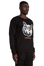 Odd Future OFWGKTA Tron Cat Crew in Black .